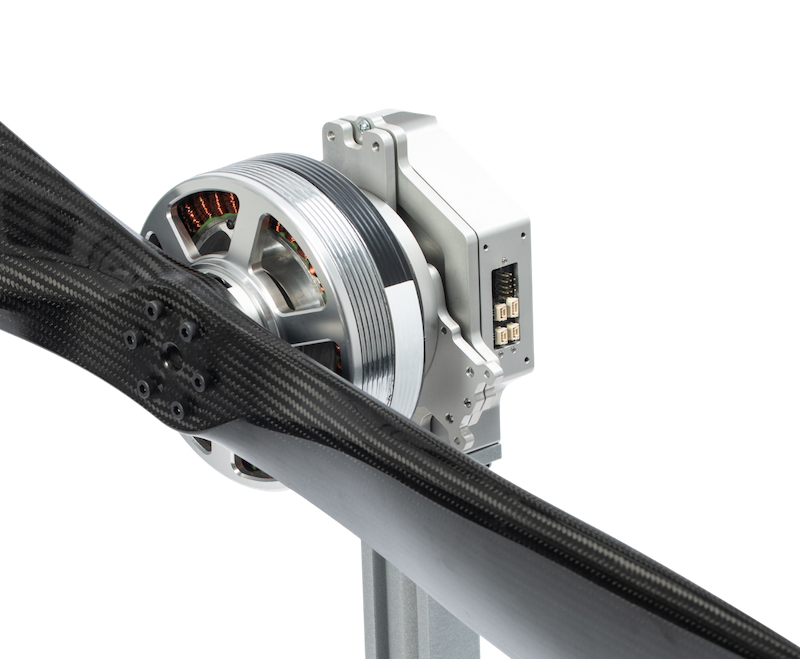 close up on flight stand and motor