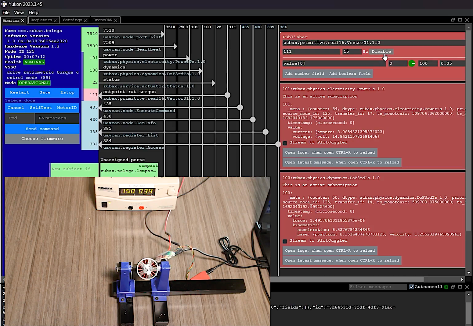 CAN ESC throttle control