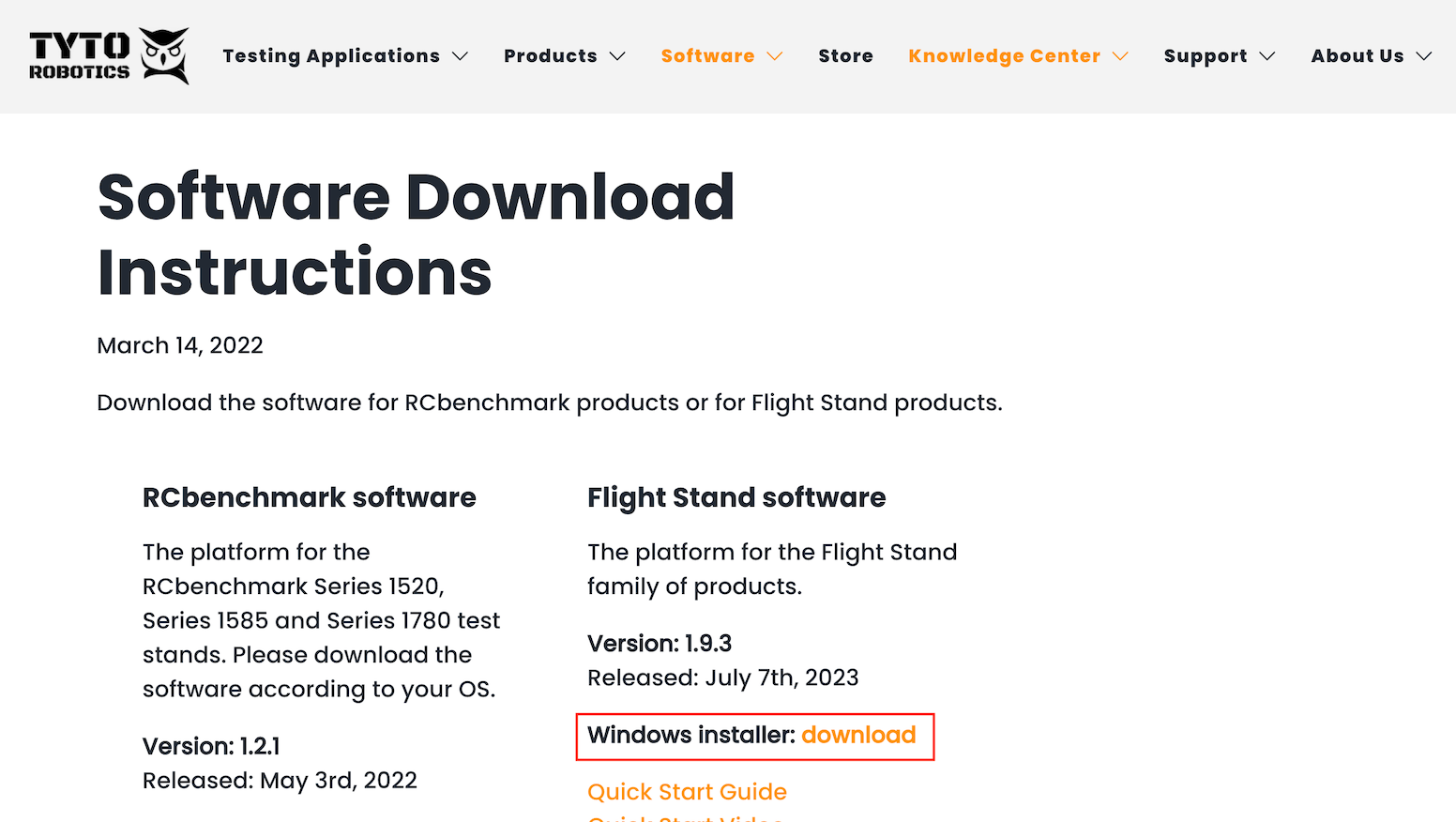download flight stand software