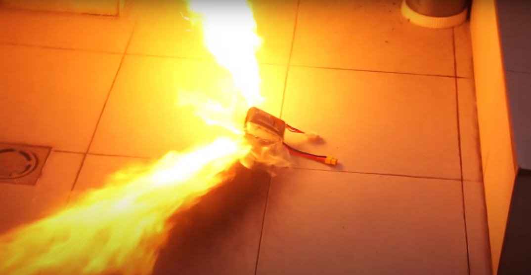 lipo battery explosion