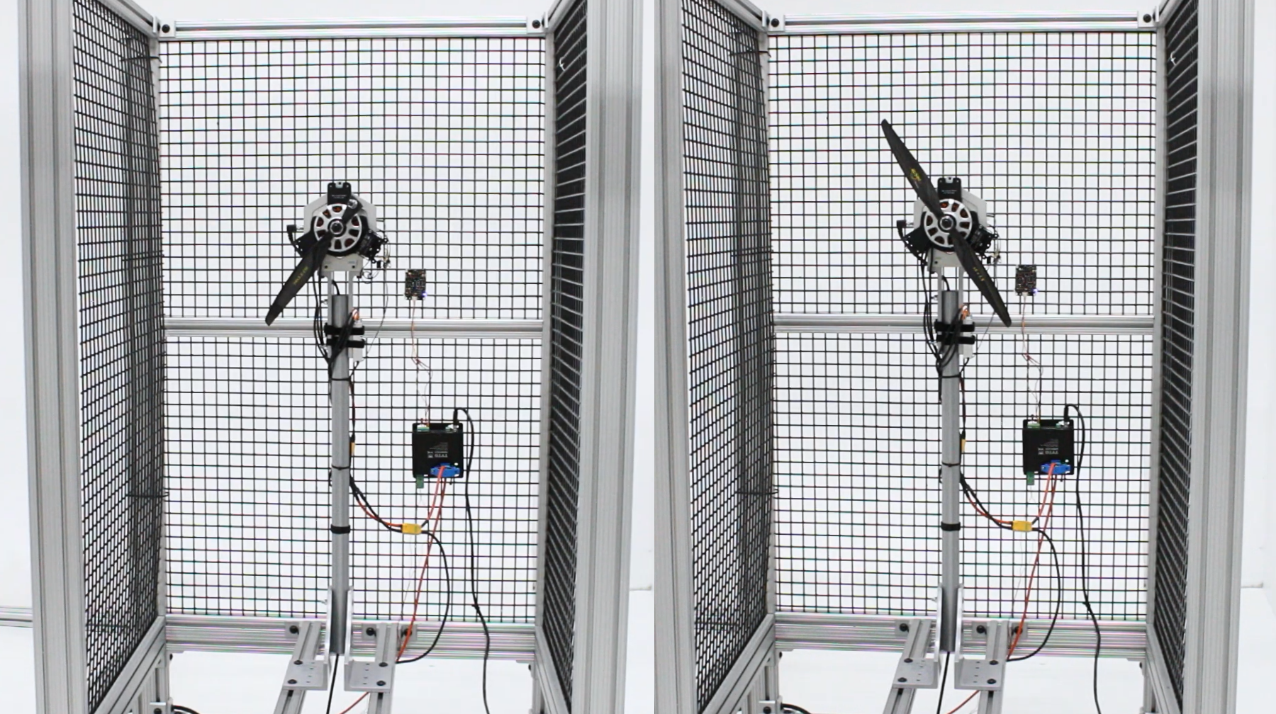 single blade propeller test