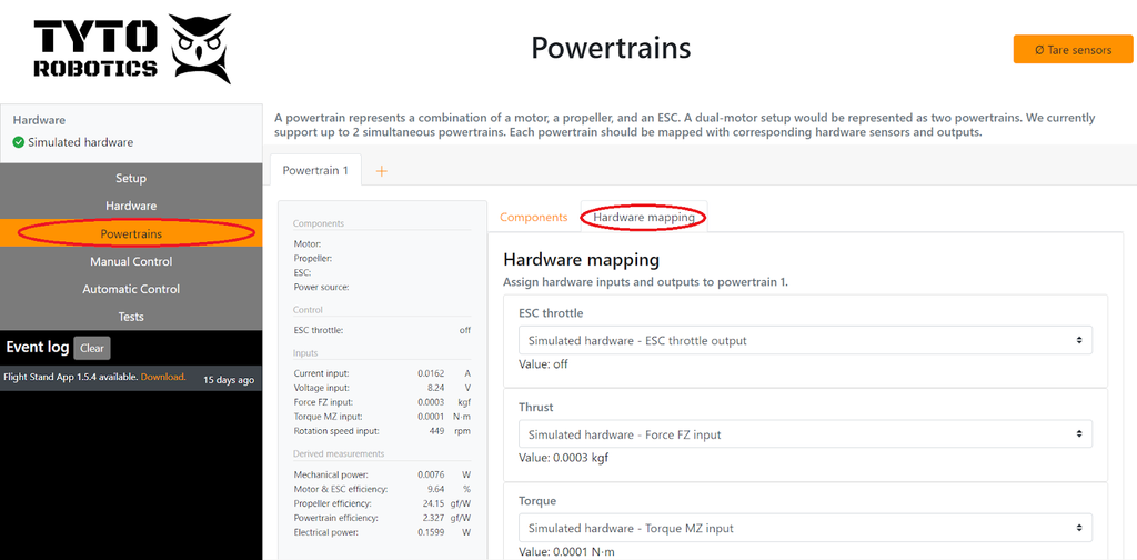 Powertrain mapping (step 2)