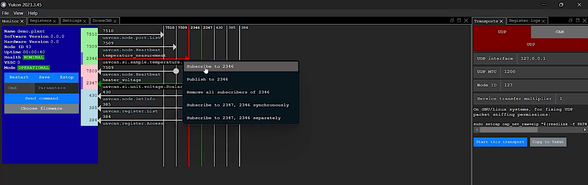 subscribe to 2346 can esc setup